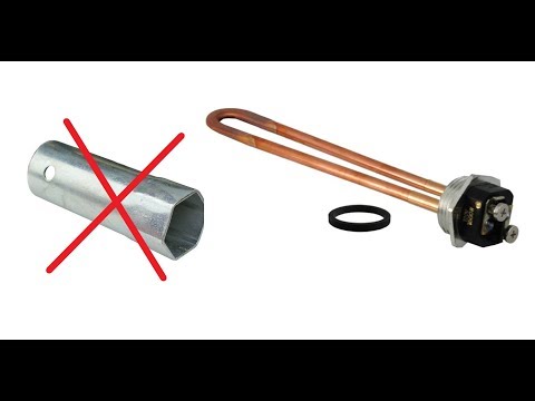 What socket size is needed for a water heater element?