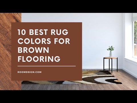 What rug color complements a grey floor?